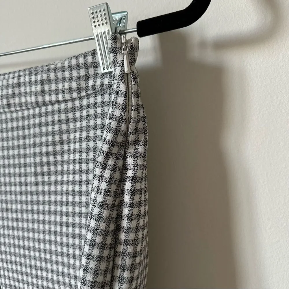 Wilfred Aritzia Gingham Kick Flare Pants High Rise Cropped Size Small - Picture 6 of 11